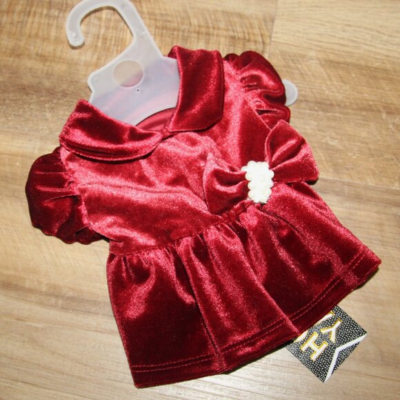 NWT! Lot of 2 Red & Green SIZE XS Velvet Holiday Dresses - Picture 4 of 7